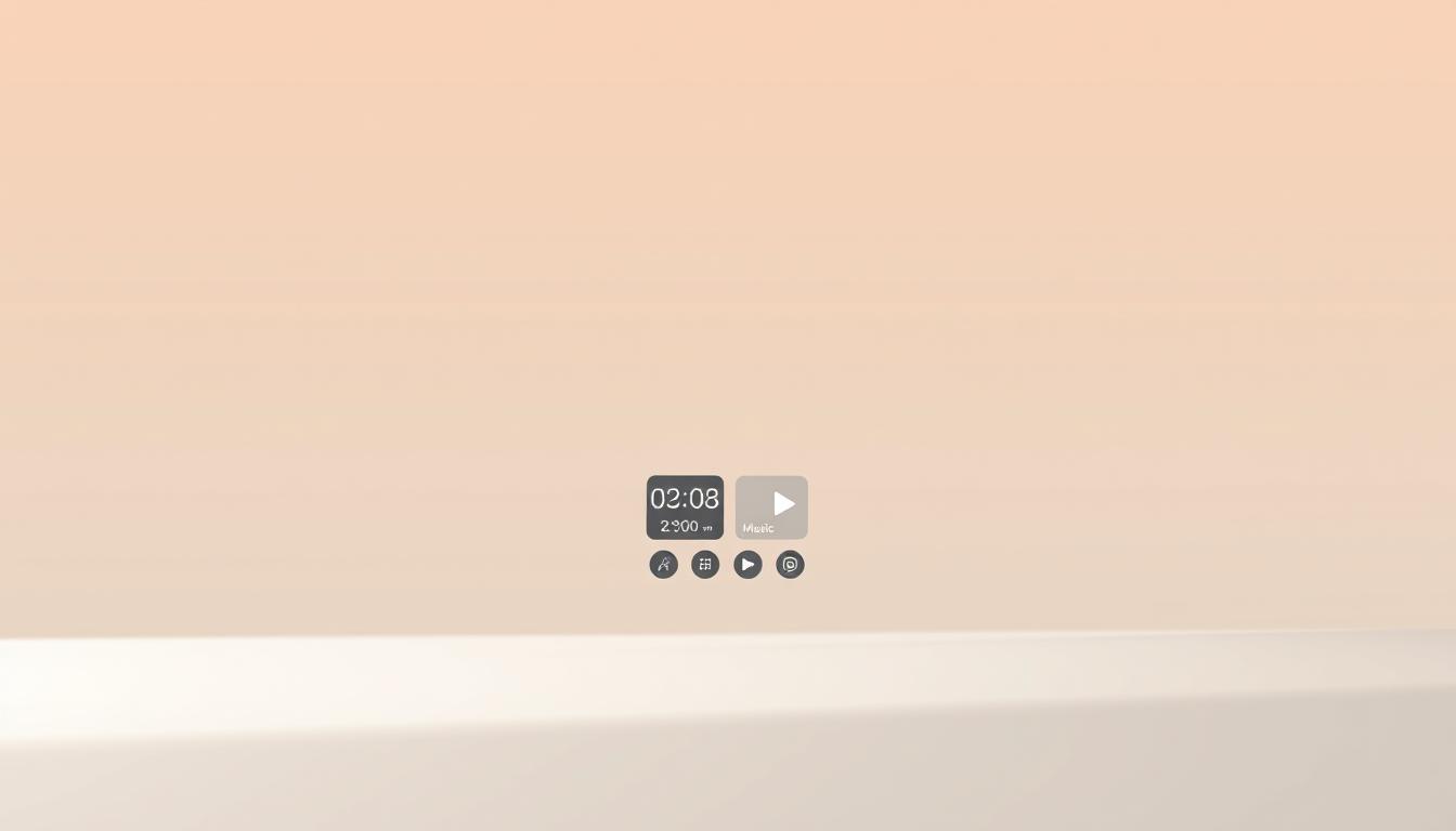 minimal widgets setup