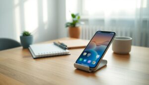 distraction-free phone setup