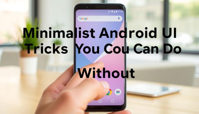 minimalist android UI tricks