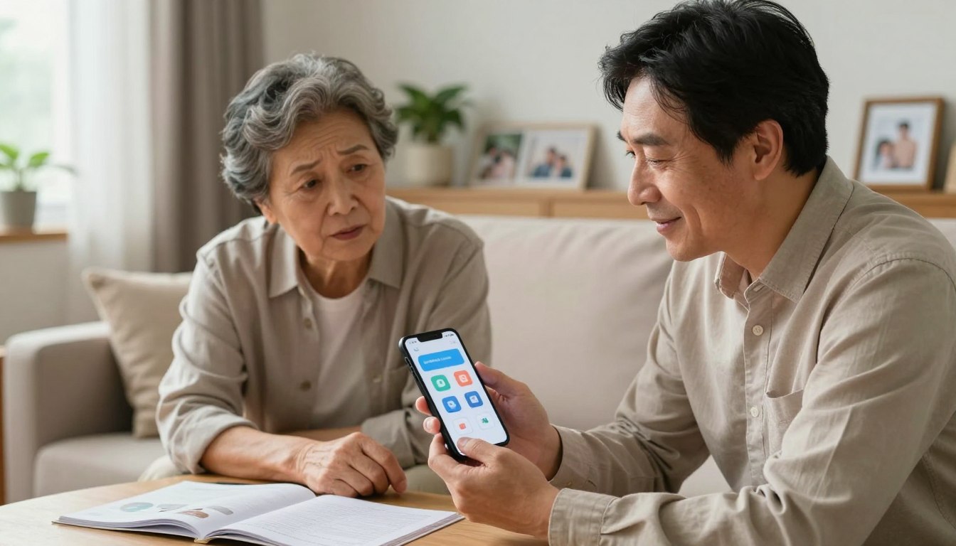 set up phone for parent low tech confidence